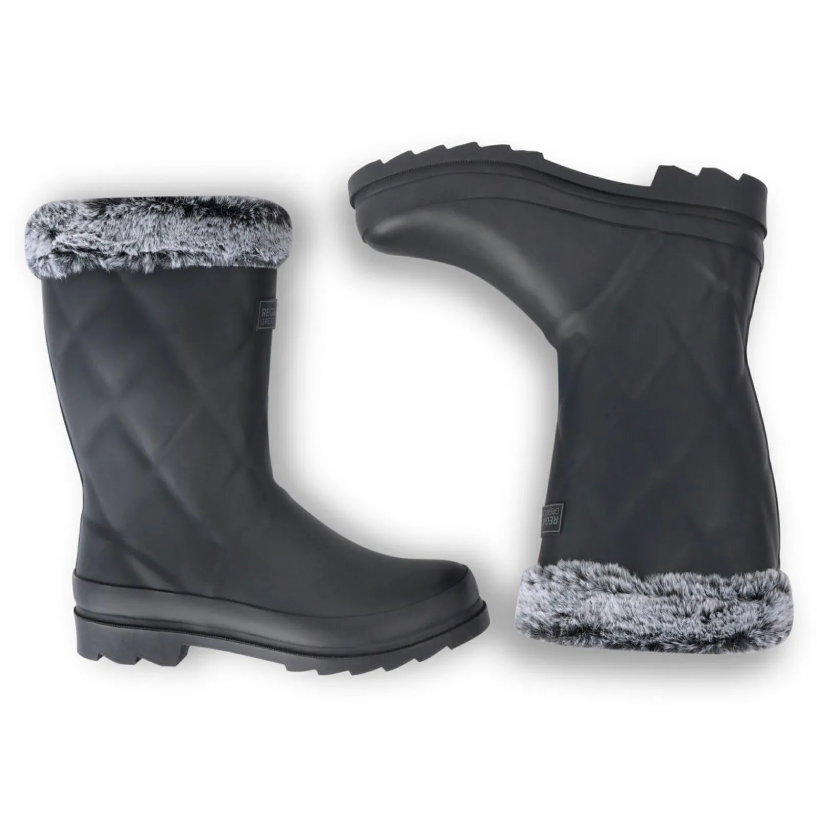 Regatta Bottes en caoutchouc mi-hautes doublées de fourrure Luxley pour femme |<Femme Bottes En Caoutchouc|Bottes En Caoutchouc