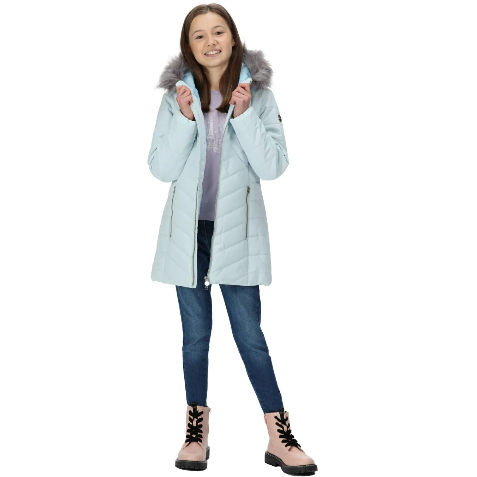 Regatta Fabrizia Enfant Veste chaude matelassée à capuche |<Enfant Vêtements De Fille