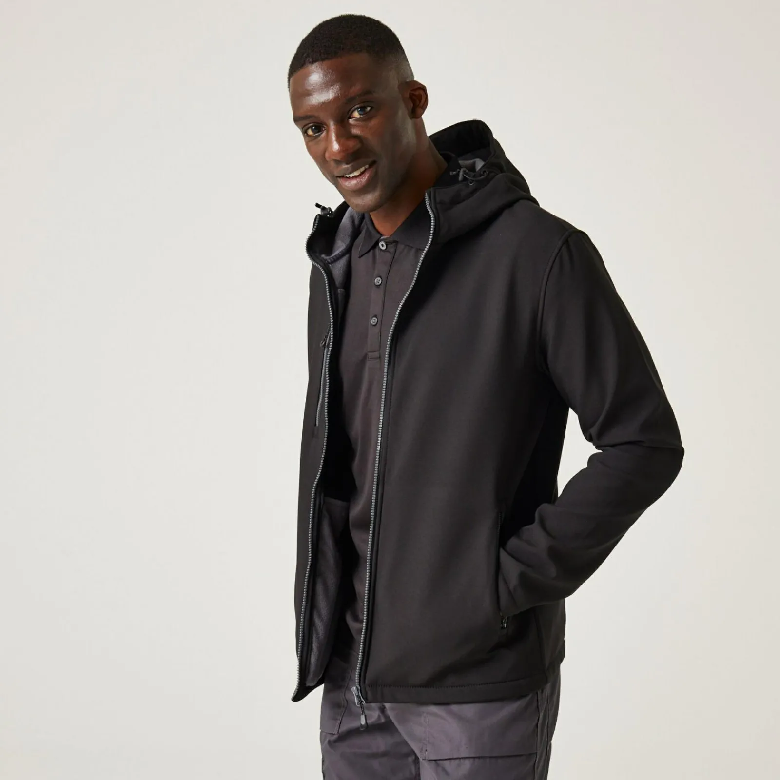 Regatta Navigate Homme Veste softshell à capuche 2 épaisseurs |<Homme Vestes & Manteaux|Vestes