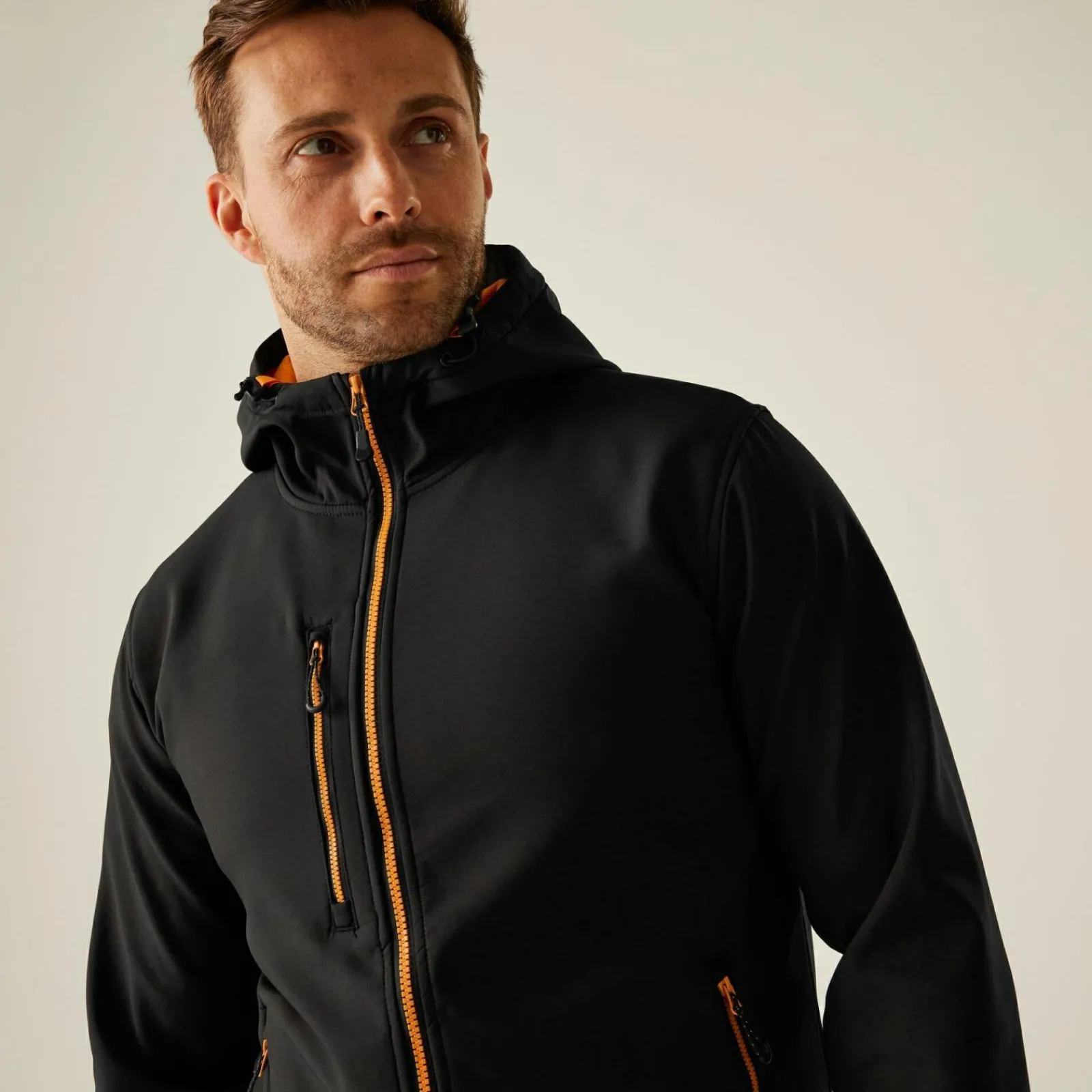 Regatta Navigate Homme Veste softshell à capuche 2 épaisseurs |<Homme Vestes & Manteaux|Vestes