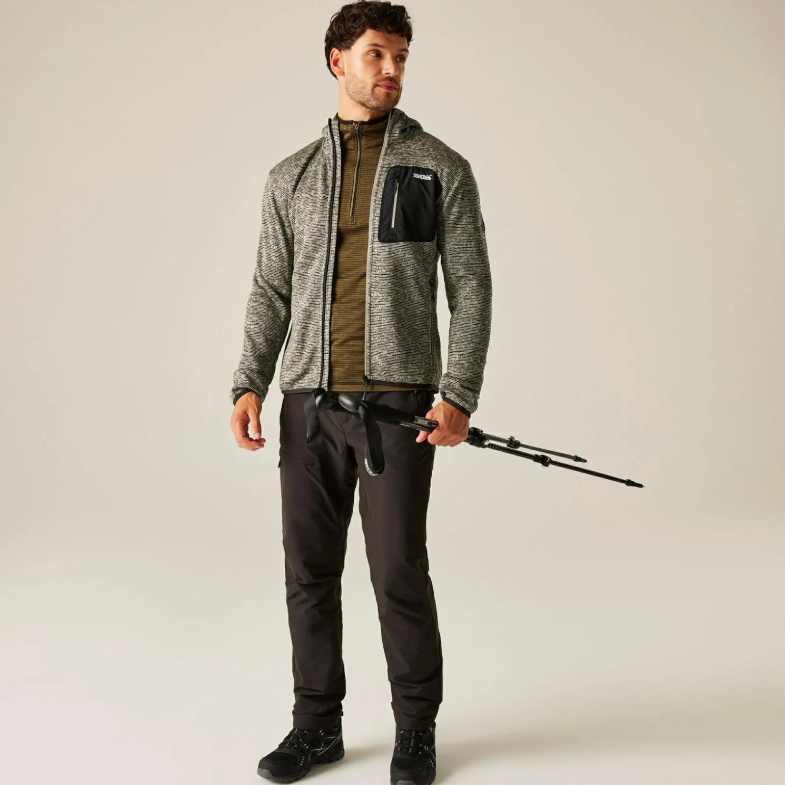 Regatta Polaire à capuche zippée pour homme Newhill |<Homme Hoodies|Polaires Zip Complet