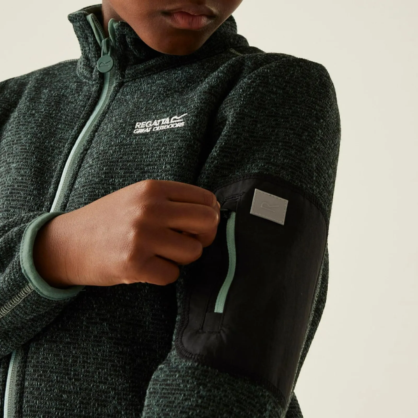 Regatta Polaire zippée pour enfant Junior Newhill |<Enfant Polaires Zip Complet