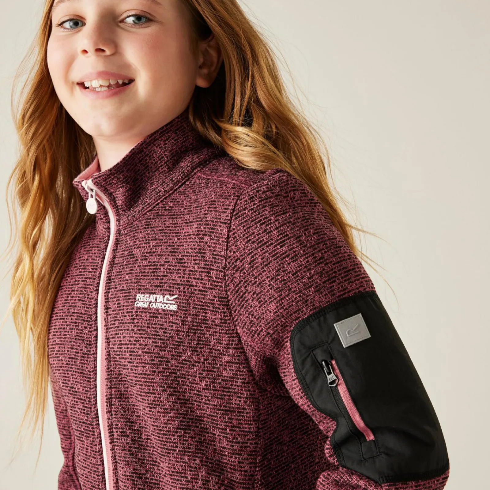 Regatta Polaire zippée pour enfant Junior Newhill |<Enfant Polaires Zip Complet