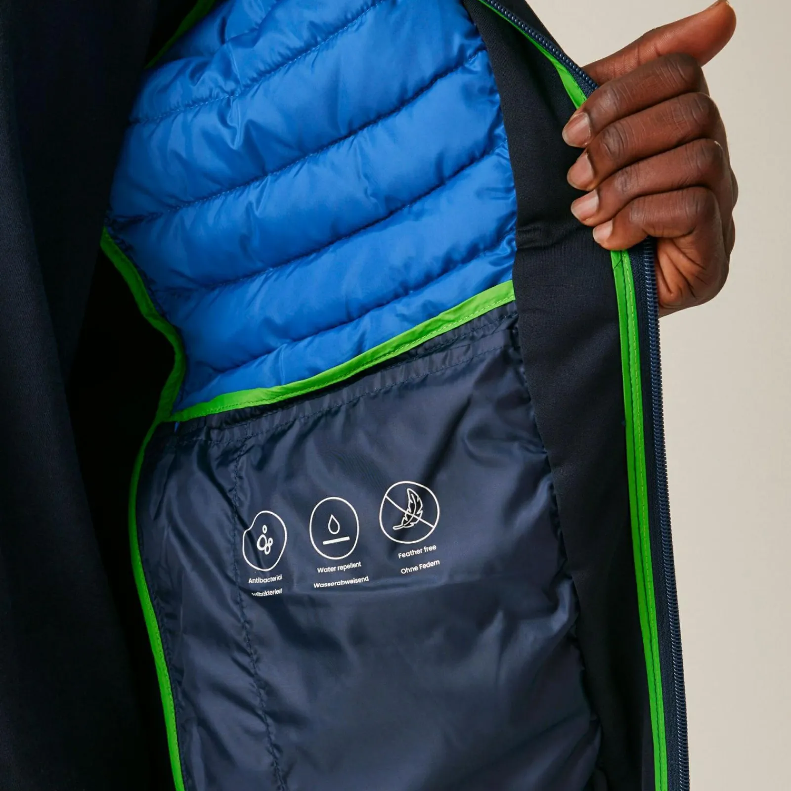 Regatta Veste à capuche Leedre Hybrid pour homme |<Homme Vestes Hybrides