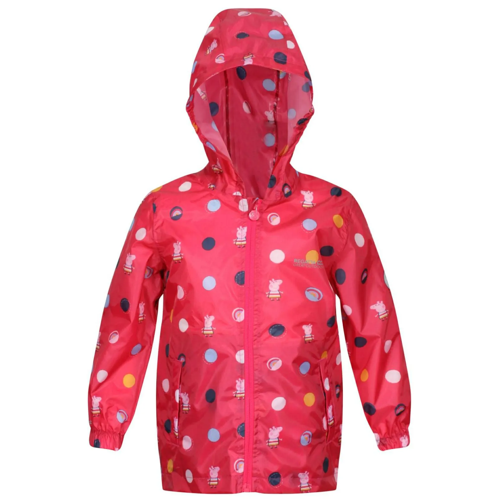 Regatta Veste Junior imperméable avec capuche et design Peppa Pig Pack-It |<Enfant Petits Aventuriers|Peppa Pig